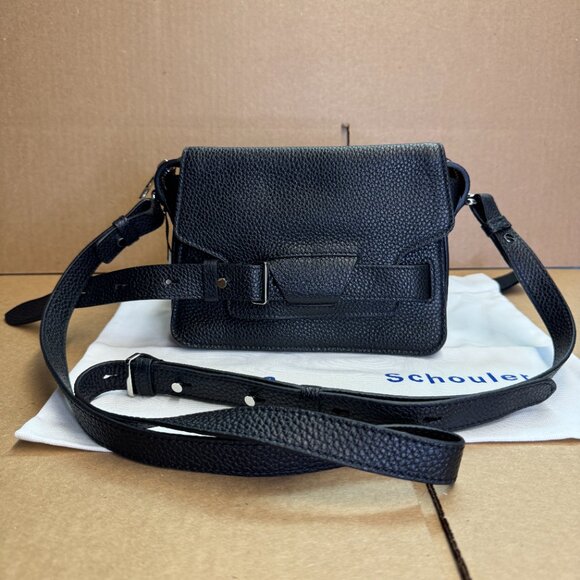 Proenza Schouler Small Beacon Leather Crossbody Bag – Black - Picture 9 of 10